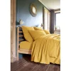 L'Effet Papillon Parure de draps 4 pièces & 5 pièces "Gaïa" Gaze de Coton - Gaïa Safran - Parure de draps 4 pièces (1 Drap plat 240 x 300 + 1 Drap