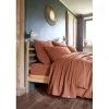 L'Effet Papillon Parure de draps 4 pièces & 5 pièces "Gaïa" Gaze de Coton - Gaïa Terracotta - Parure de draps 5 pièces (1 Drap plat 240 x 300 + 1 D Best