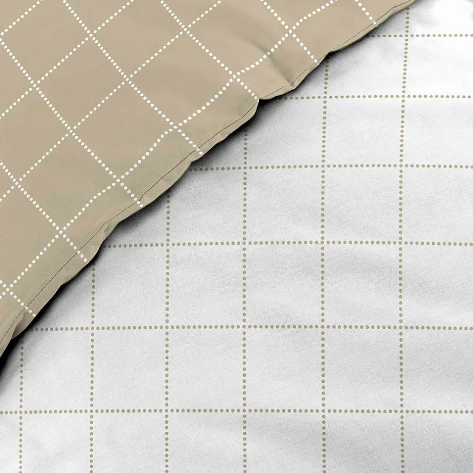 Douceur D'Intérieur Parure de Lit 100% Coton Cadria Naturel Certifiée OekoTEX 200 x 140 cm
