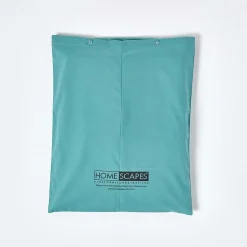 Homescapes Parure de lit 100% coton égyptien 200 fils bleu canard, 230x220cm - Hot