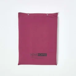 Homescapes Parure de lit 100% coton égyptien 200 fils bordeaux, 230x220cm -
