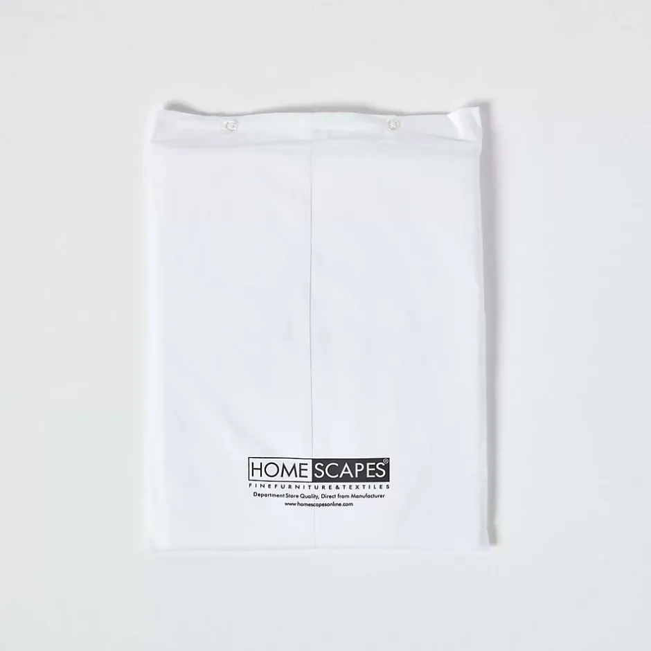Homescapes Parure de lit 100% coton égyptien 200 fils blanc, 135x200cm - Hot