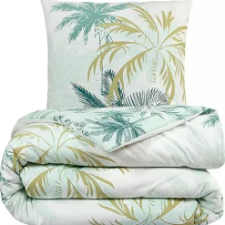 Future Home Parure de lit 2 personnes feuillage réversible 260x240cm Discount