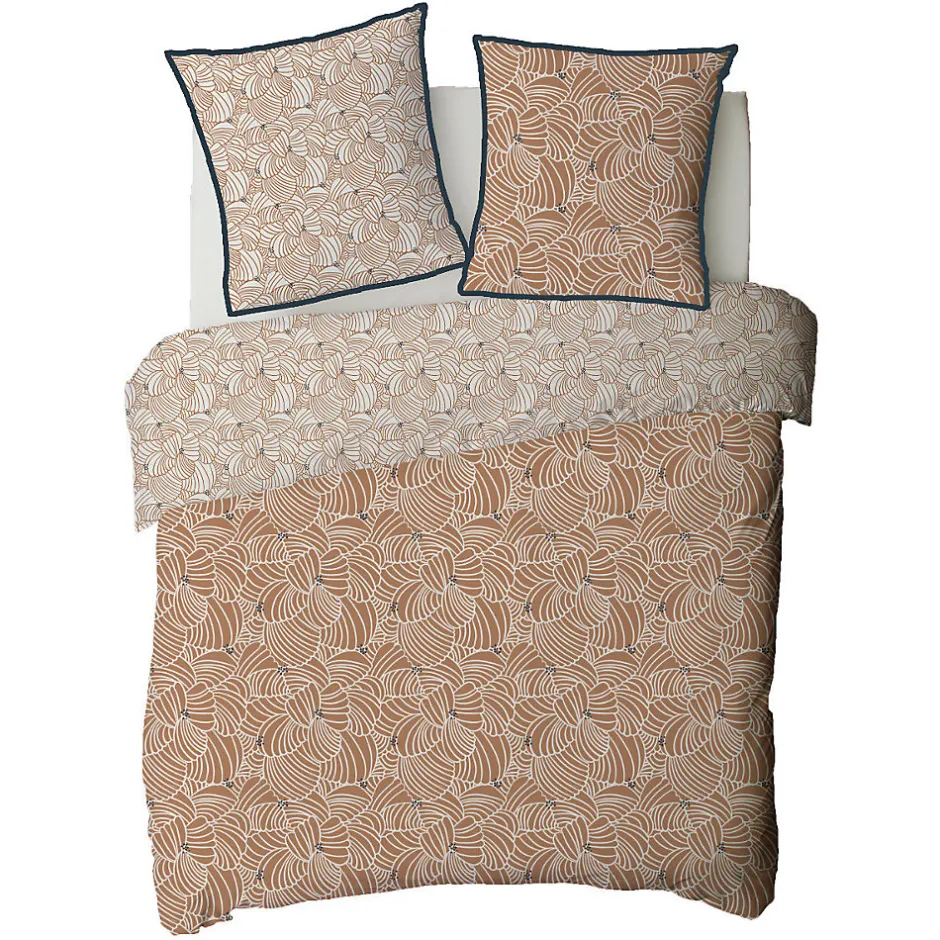 Future Home Parure de lit 2 personnes graphique floral en coton 260x240cm