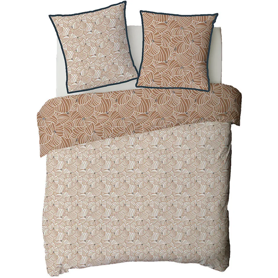 Future Home Parure de lit 2 personnes graphique floral en coton 260x240cm