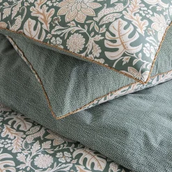 Future Home Parure de lit 2 personnes floral et pois en coton 240x220cm Online
