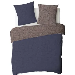 Future Home Parure de lit 2 personnes en coton 57 fils imprimé bleu 240x220cm