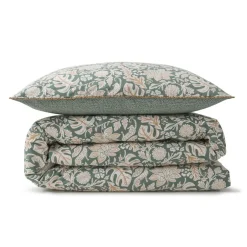 Future Home Parure de lit 2 personnes floral et pois en coton 260x240cm