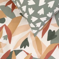 Future Home Parure de lit 2 personnes motif abstrait réversible 260x240cm