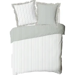 Future Home Parure de lit 2 personnes en coton 57 fils imprimé blanc 260x240cm Sale
