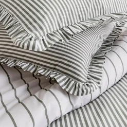 Future Home Parure de lit 2 personnes en coton 57 fils imprimé blanc 260x240cm Sale