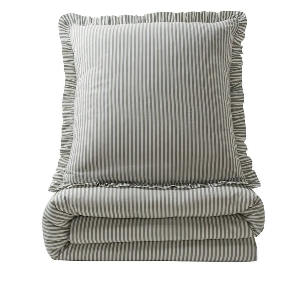 Future Home Parure de lit 2 personnes en coton 57 fils imprimé blanc 260x240cm Sale