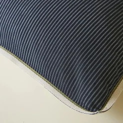 Linnea Parure de lit 3 pièces : housse 200x200 cm et taie 65x65 cm coton BRIXTON à rayures noires Discount