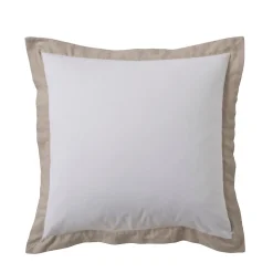 Douceur D'Intérieur Parure de lit 3 Pièces coton et lin (240x220 cm - Blanc)