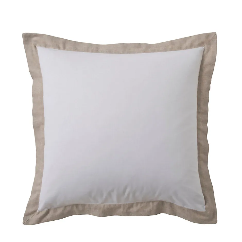 Douceur D'Intérieur Parure de lit 3 Pièces coton et lin (260x240 cm - Blanc)