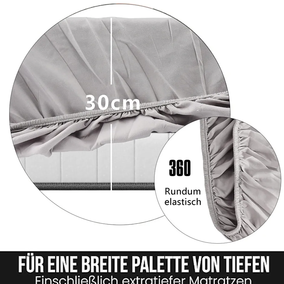 ProximaX Parure de lit 4 pièces en Polyester, 160 x 200 cm, motif à carreaux esthétique en coton, résistante aux Plis, Vert