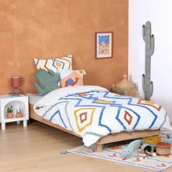 Atmosphera Créateur D'Intérieur Parure de lit 2 pièces enfant Adi coton tufté 140x200cm - Atmosphera New
