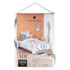 Atmosphera Créateur D'Intérieur Parure de lit 2 pièces enfant Adi coton tufté 140x200cm - Atmosphera New