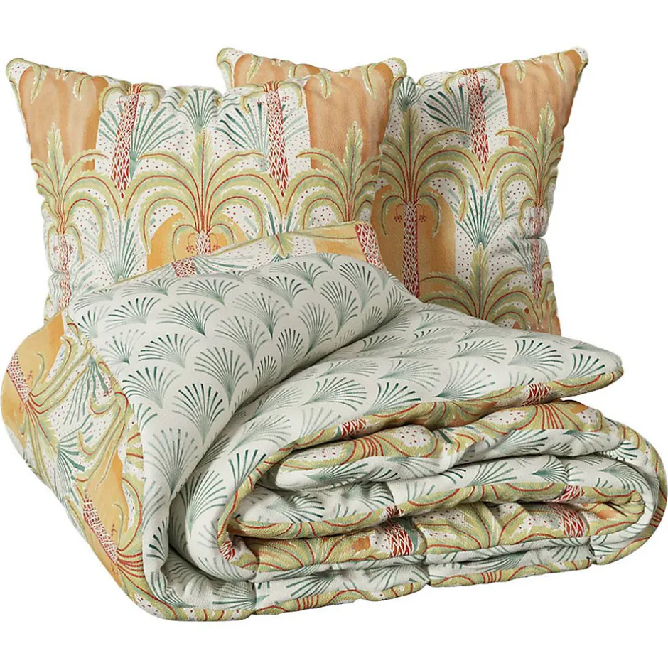 Atmosphera Créateur D'Intérieur Parure de lit 3 pièces Janice percale de coton 240x220cm - Atmosphera