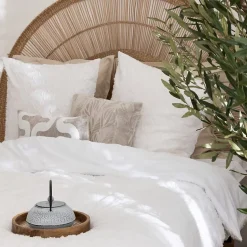 Atmosphera Créateur D'Intérieur Parure de lit 3 pièces Swan jacquard blanc 260x240cm - Atmosphera Clearance