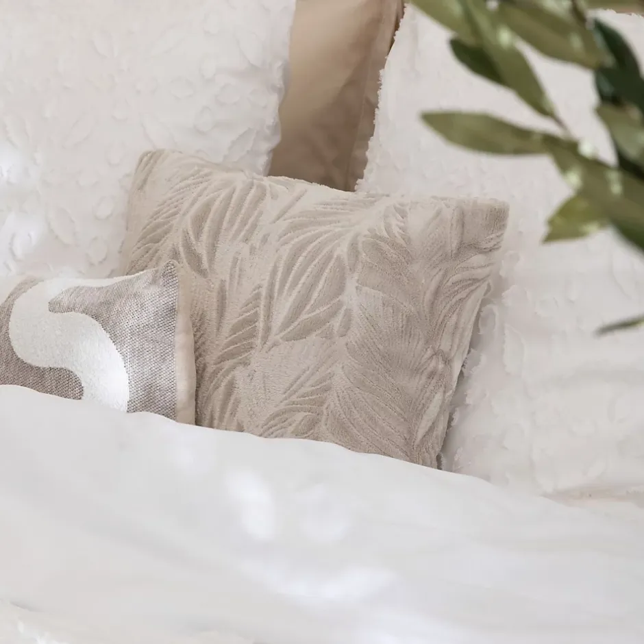 Atmosphera Créateur D'Intérieur Parure de lit 3 pièces Swan jacquard blanc 260x240cm - Atmosphera Clearance