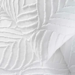 Douceur D'Intérieur Parure de lit 3 pièces tufté (140x200 cm - Blanc) New