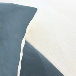 Linnea Parure de lit 3 pièces 260x240 cm microfibre et sherpa SHERPA Bleu
