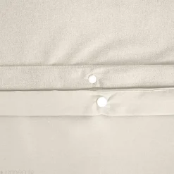 Linnea Parure de lit 3 pièces 260x240 cm microfibre SENSATION FLANELLE beige New