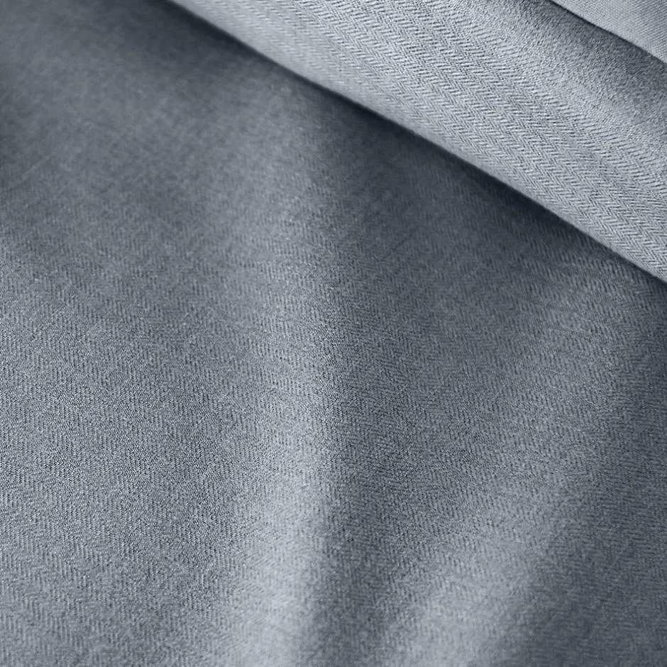 Linnea Parure de lit 3 pièces 240x220 cm SENSATION FLANELLE Ardoise Discount