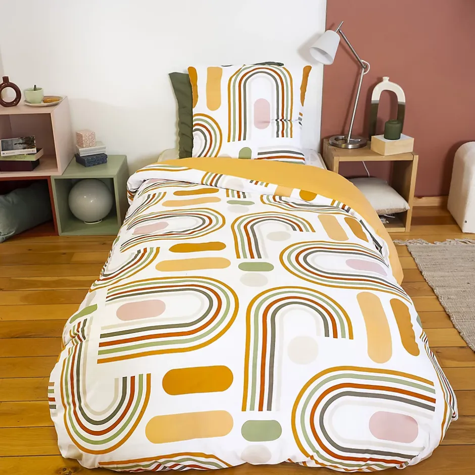 Linnea Parure de lit 2 pièces 140x200 KARTING 100% polyester microfibre Outlet