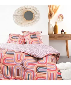 Todays Tools Parure de lit - TODAY - Sunshine - 119484 - 2 personnes - 260x240cm - Coton - Imprimé 11.53