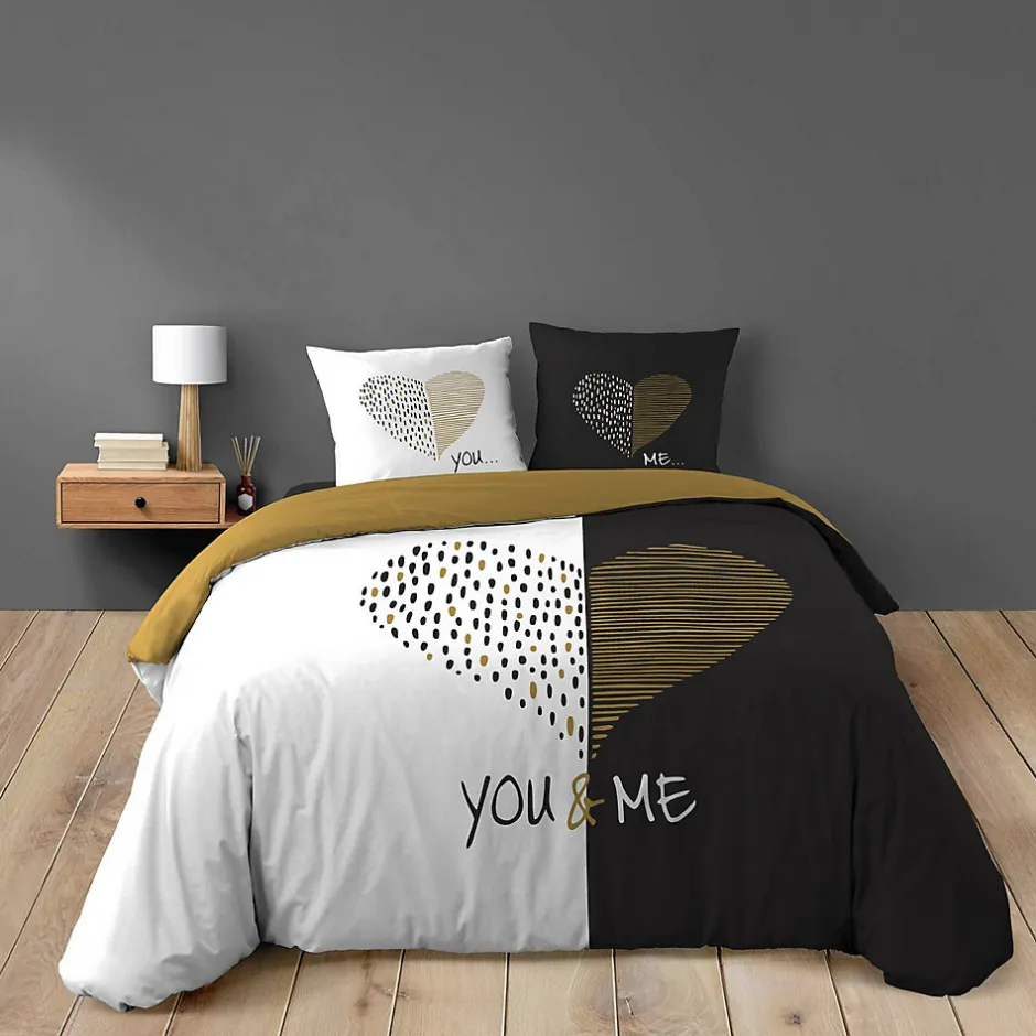 Douceur D'Intérieur Parure de lit 240 x 220 cm coton imprimé Miu