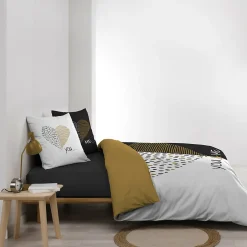 Douceur D'Intérieur Parure de lit 240 x 220 cm coton imprimé Miu