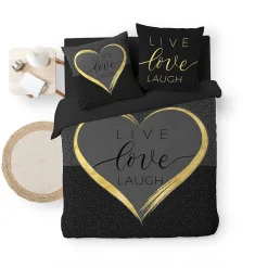 Douceur D'Intérieur Parure de lit Collection Live Love Lauch