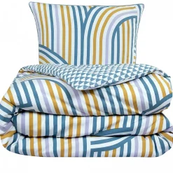 Future Home Parure de lit double arche en microfibre lavée 260x240cm