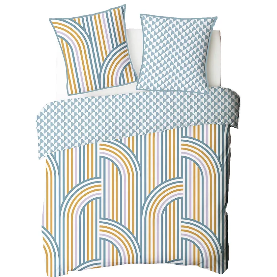 Future Home Parure de lit double arche en microfibre lavée 260x240cm