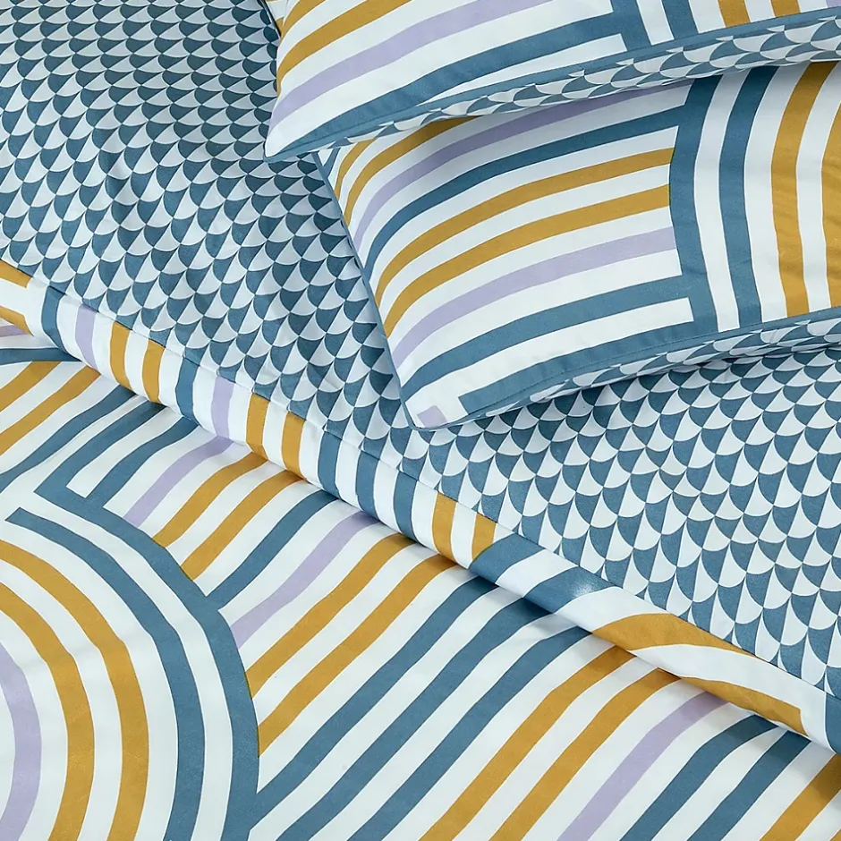 Future Home Parure de lit double arche en microfibre lavée 260x240cm