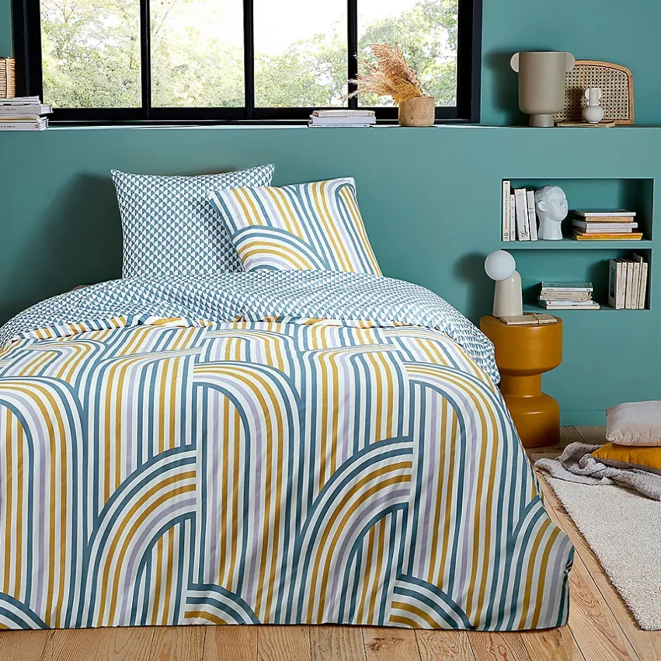 Future Home Parure de lit double arche en microfibre lavée 260x240cm