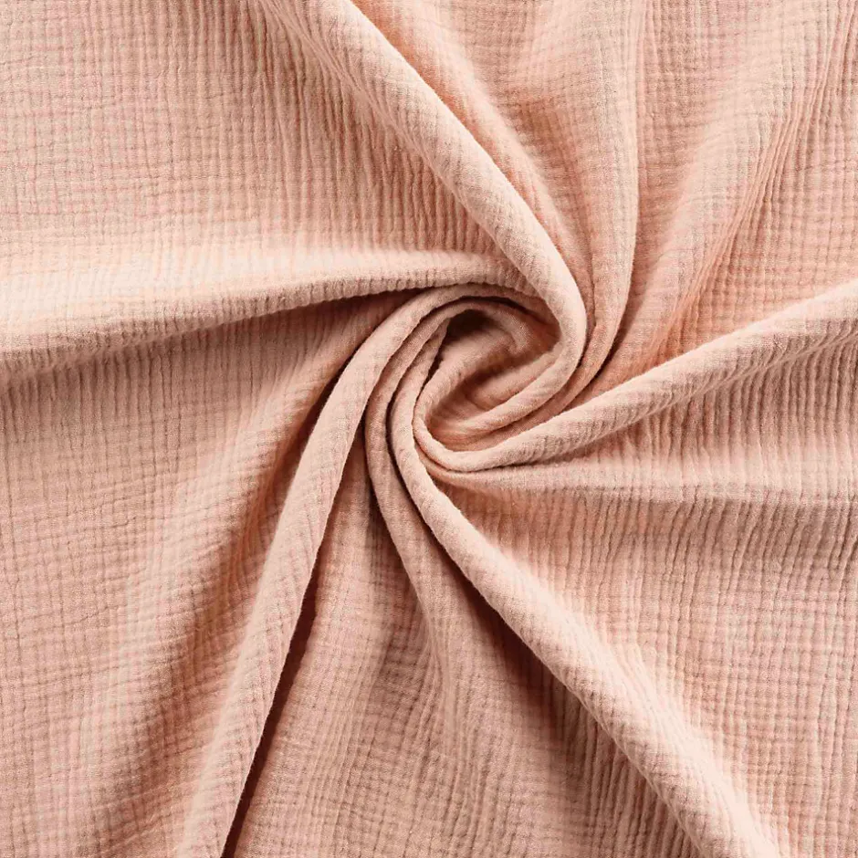 Douceur D'Intérieur Parure de lit en gaze de coton (260x240 cm - Rose Clair)
