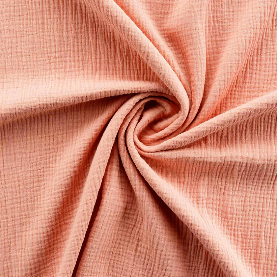 Douceur D'Intérieur Parure de lit en gaze de coton (260x240 cm - Rose Clair)