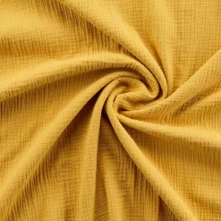Douceur D'Intérieur Parure de lit en gaze de coton (260x240 cm - Jaune) Outlet