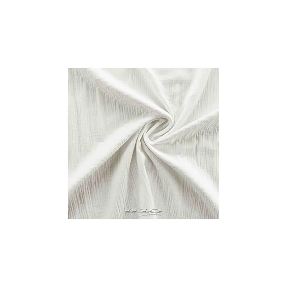 Promolinge Parure de lit en Gaze de Coton 240x260cm 260x240cm Blanc