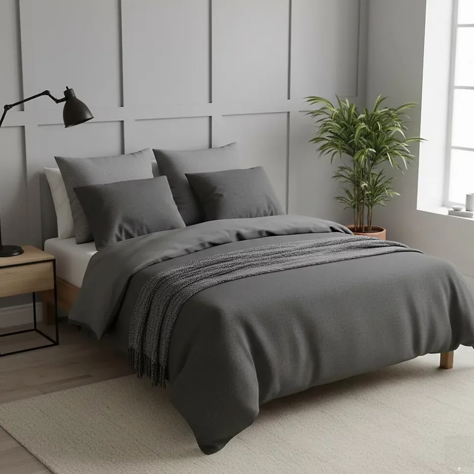 Eden Parure de lit en gaze de coton Zig Zag