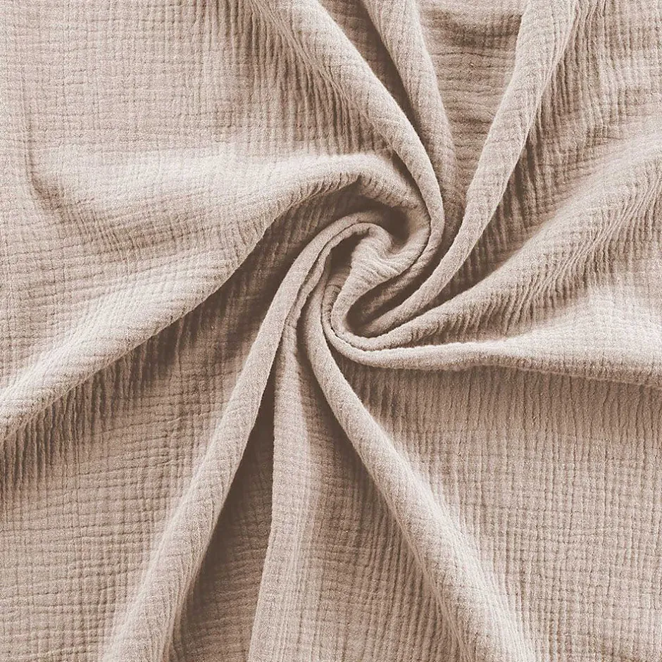 Douceur D'Intérieur Parure de lit en gaze de coton (260x240 cm - Sable) Hot