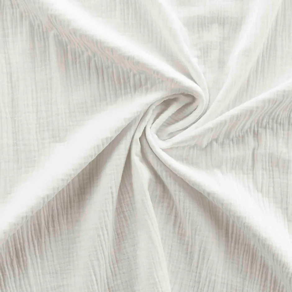 Douceur D'Intérieur Parure de lit en gaze de coton (260x240 cm - Blanc)