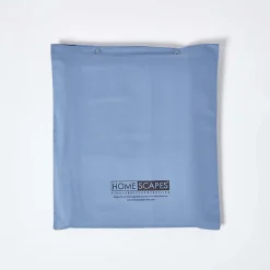Homescapes Parure de lit en satin de coton égyptien 1000 fils bleu, 230x220cm - Discount