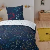 Future Home Parure de lit enfant dinosaure réversible 140x200cm
