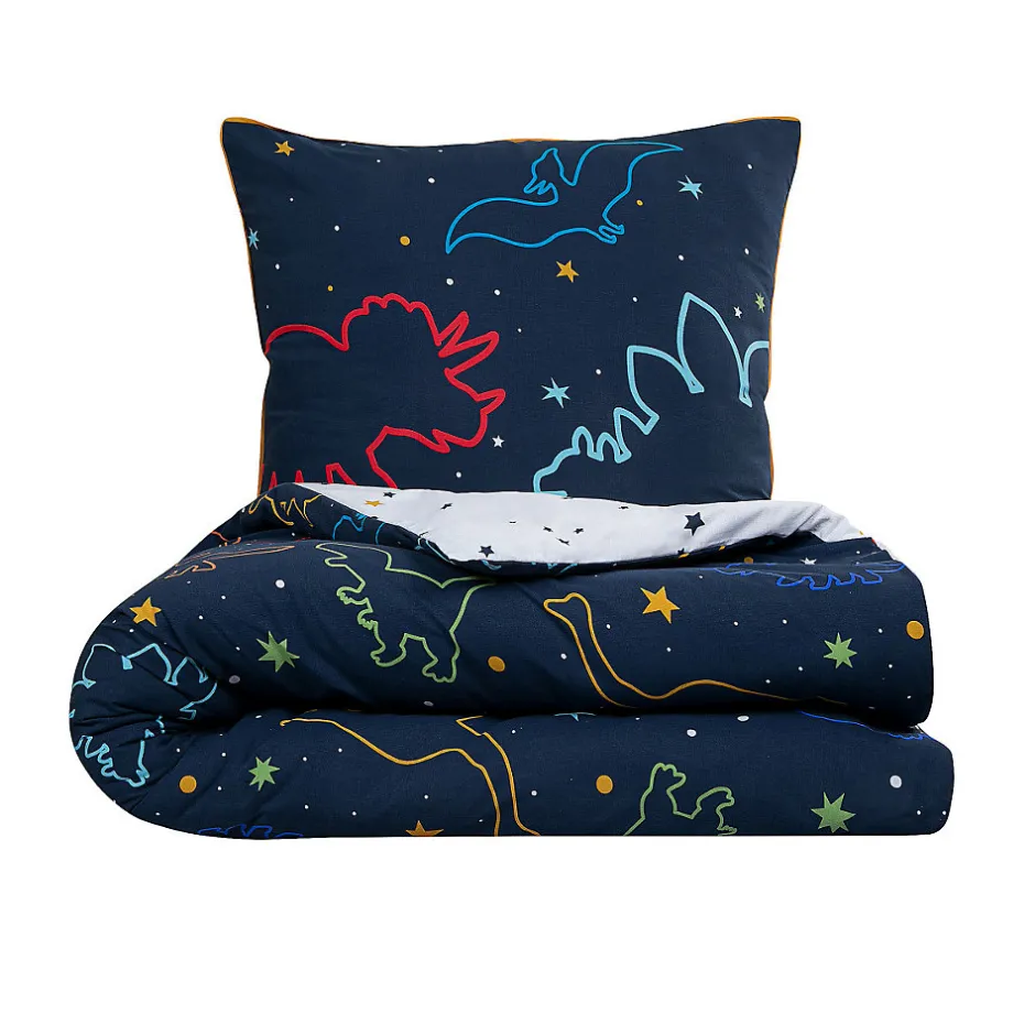Future Home Parure de lit enfant dinosaure réversible 140x200cm