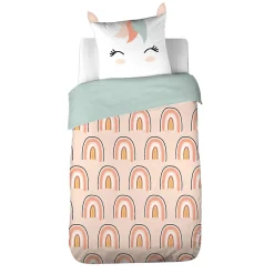 Côté Déco Parure de lit enfant Licorne - 100% polyester 72g/m²