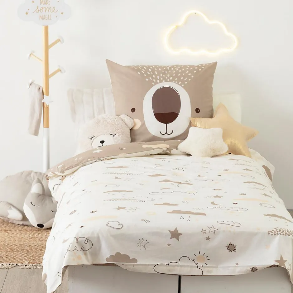 Atmosphera Créateur D'Intérieur Parure de lit enfant Ours - coton 140x200 cm - Atmosphera